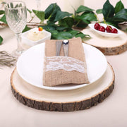 Round Poplar Wood Slices Wedding Centerpieces - Natural