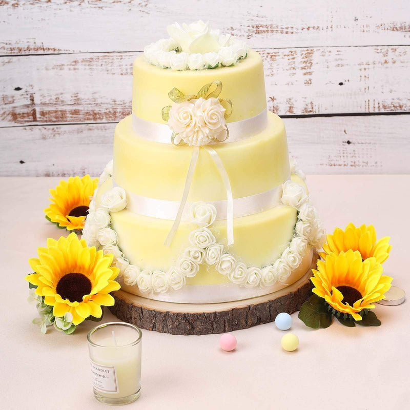 Round Poplar Wood Slices Wedding Centerpieces - Natural