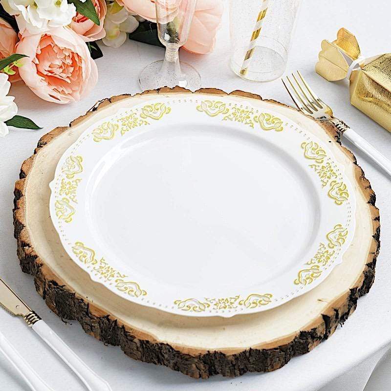 Round Poplar Wood Slices Wedding Centerpieces - Natural