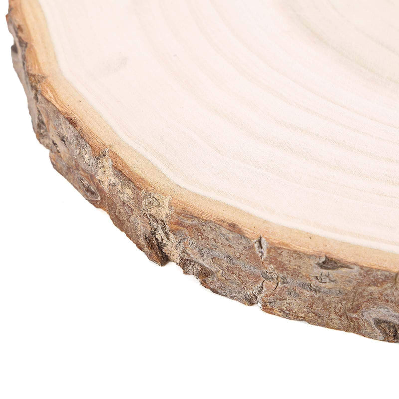 Round Poplar Wood Slices Wedding Centerpieces - Natural