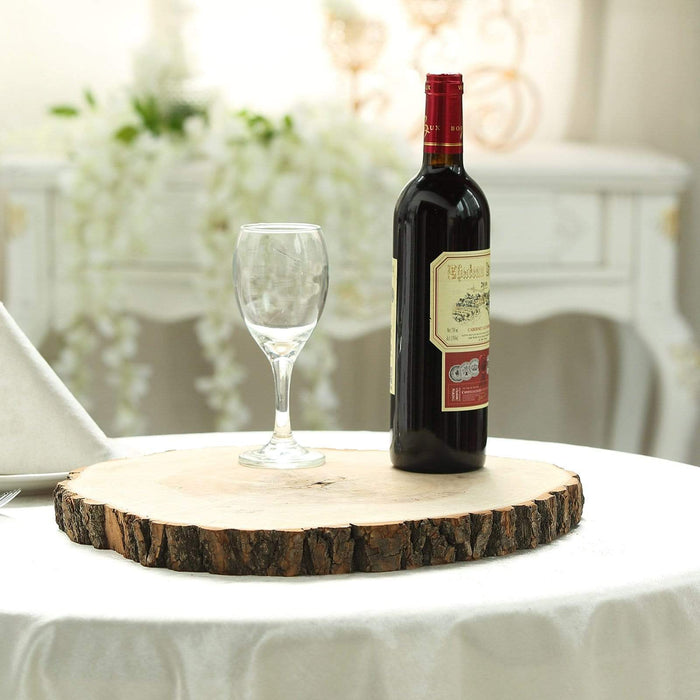 Round Poplar Wood Slices Wedding Centerpieces - Natural