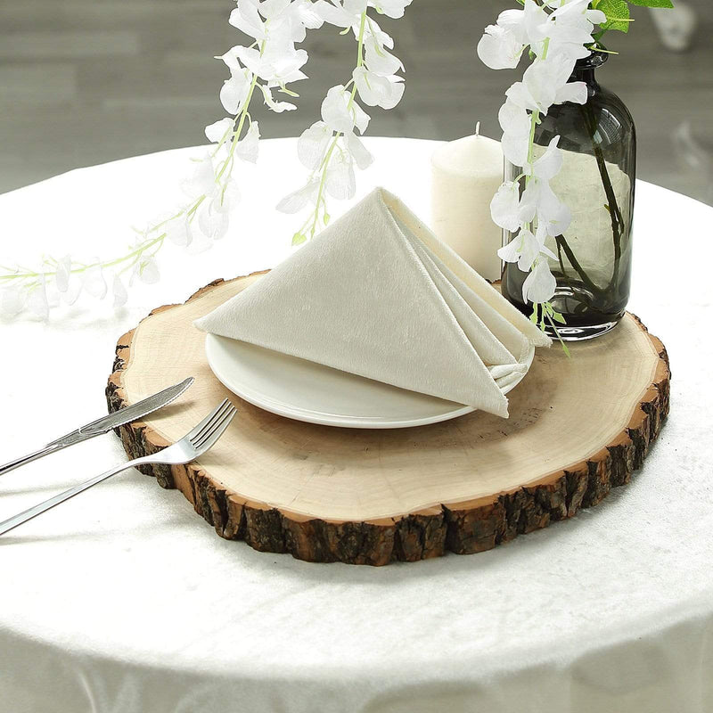 Round Poplar Wood Slices Wedding Centerpieces - Natural