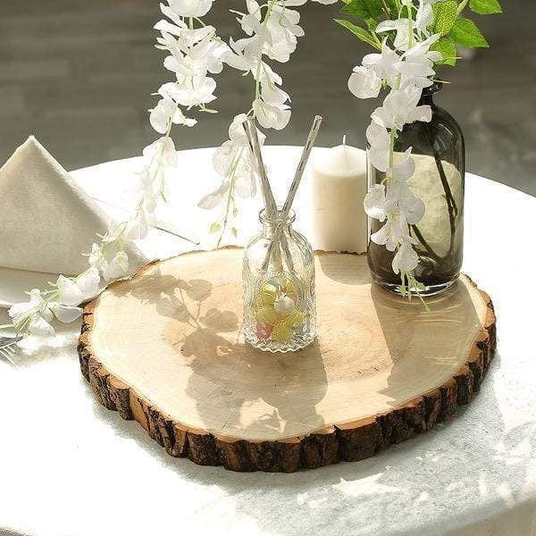Round Poplar Wood Slices Wedding Centerpieces - Natural
