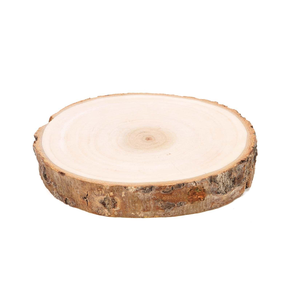 Richland Basswood Tree Slice with Bark 8\-12\ Natural, Men's, Size: One Size
