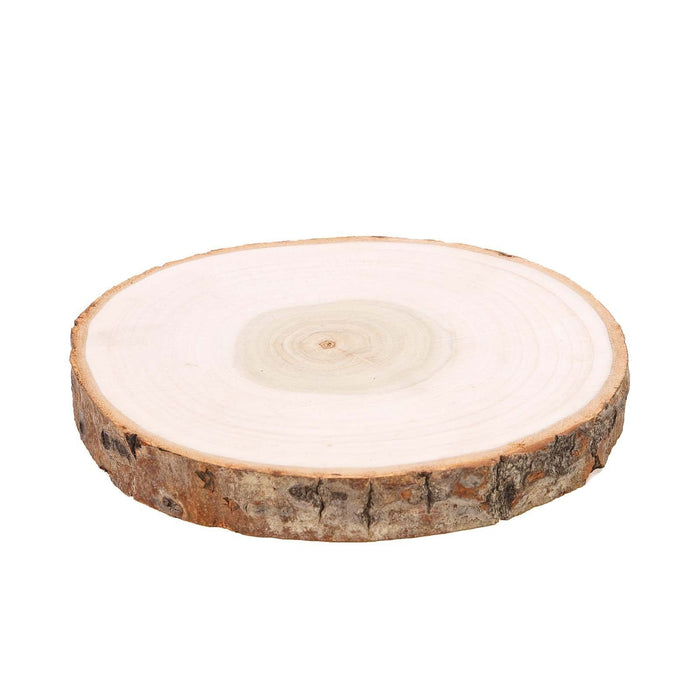 Round Poplar Wood Slices Wedding Centerpieces - Natural WOD_SLCRND001_09x1