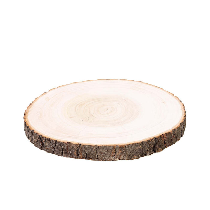 Round Poplar Wood Slices Wedding Centerpieces - Natural WOD_SLCRND001_12x1