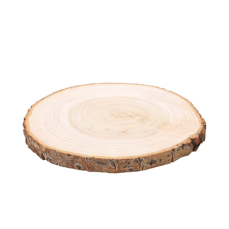 Round Poplar Wood Slices Wedding Centerpieces - Natural WOD_SLCRND001_15x1