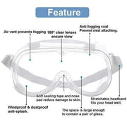 Safety Goggles Adjustable Anti-Scratch Protective Eyewear - Clear CARE_GOGG01