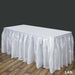 Satin Banquet Table Skirt SKT_STN_WHT_14