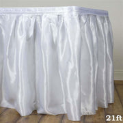 Satin Banquet Table Skirt SKT_STN_WHT_21