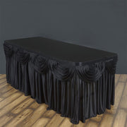 Satin Classic Drape Table Skirt