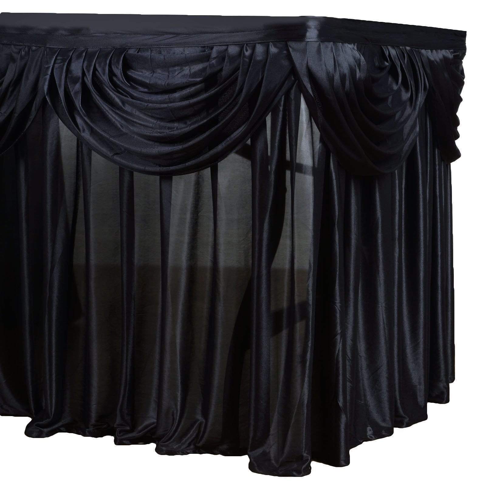 Satin Classic Drape Table Skirt