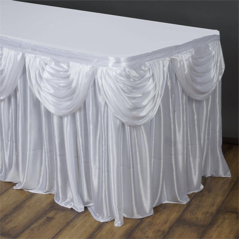Satin Classic Drape Table Skirt