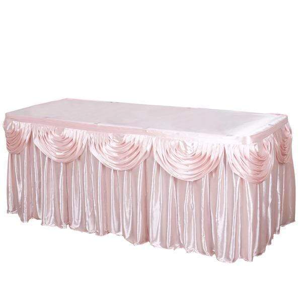 Satin Classic Drape Table Skirt