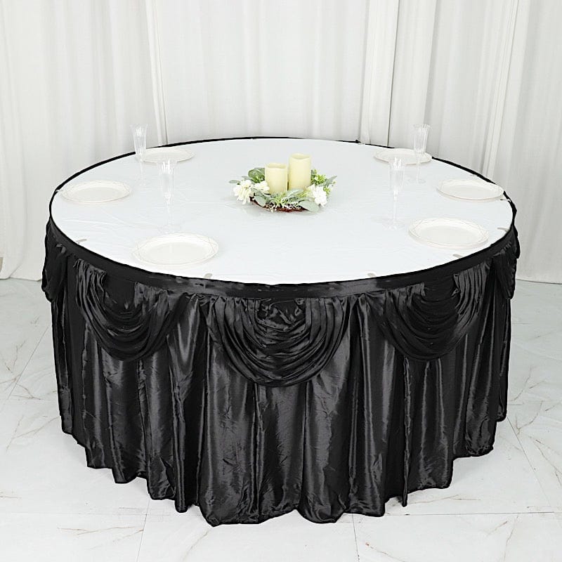 Satin Classic Drape Table Skirt