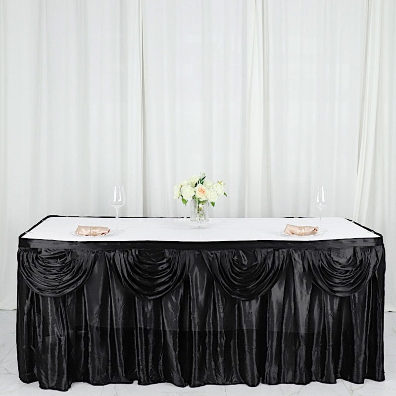 Satin Classic Drape Table Skirt