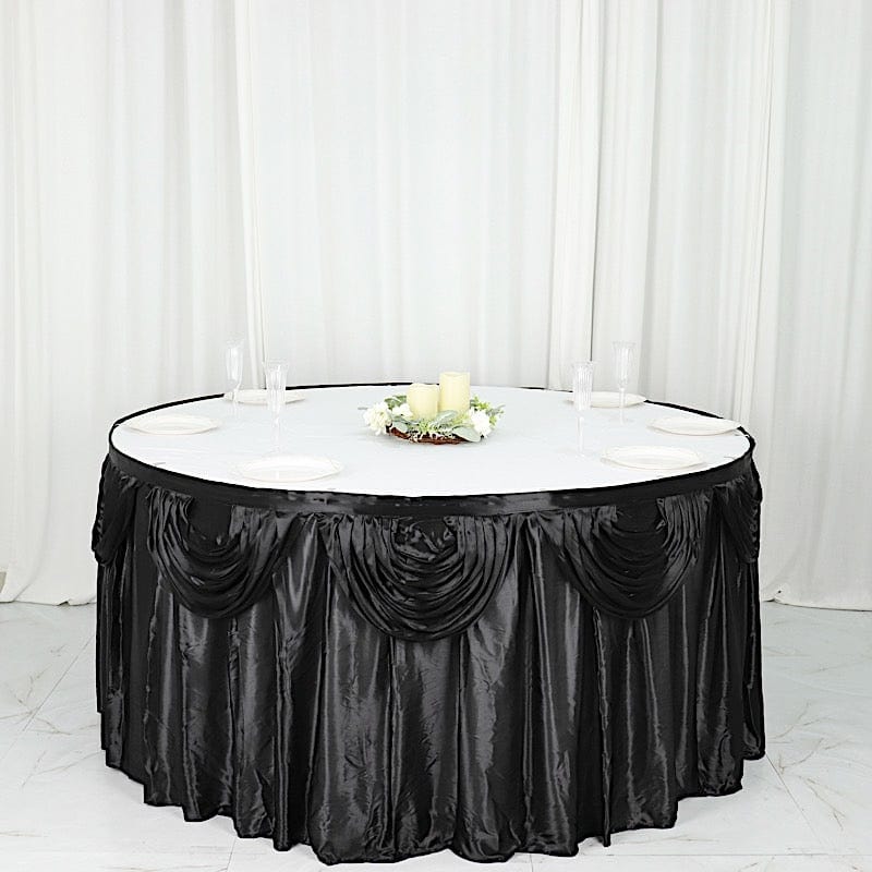 Satin Classic Drape Table Skirt