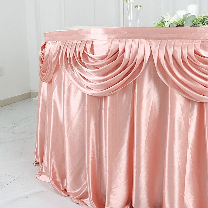 Satin Classic Drape Table Skirt