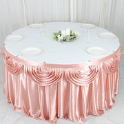 Satin Classic Drape Table Skirt