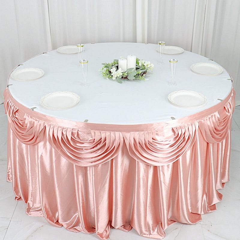 Satin Classic Drape Table Skirt