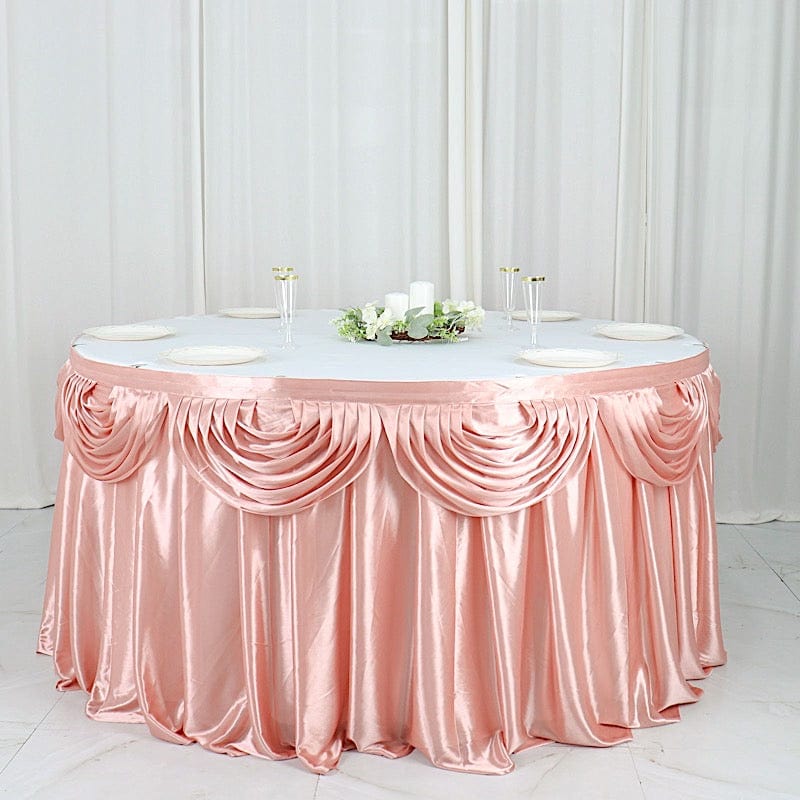 Satin Classic Drape Table Skirt