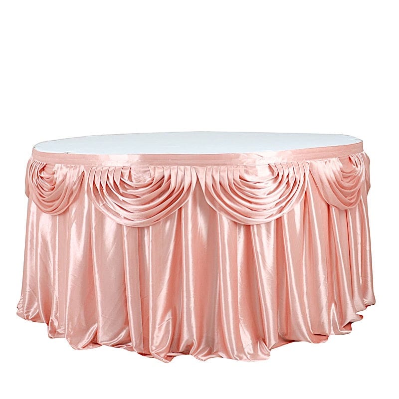 Satin Classic Drape Table Skirt