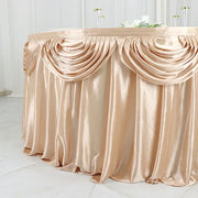 Satin Classic Drape Table Skirt