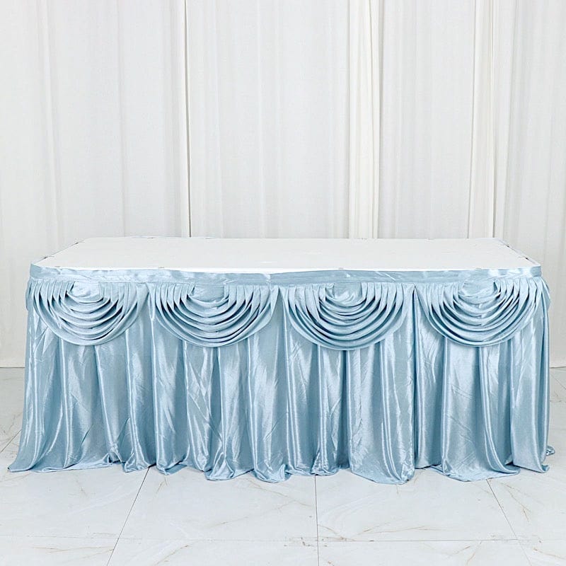 Satin Classic Drape Table Skirt