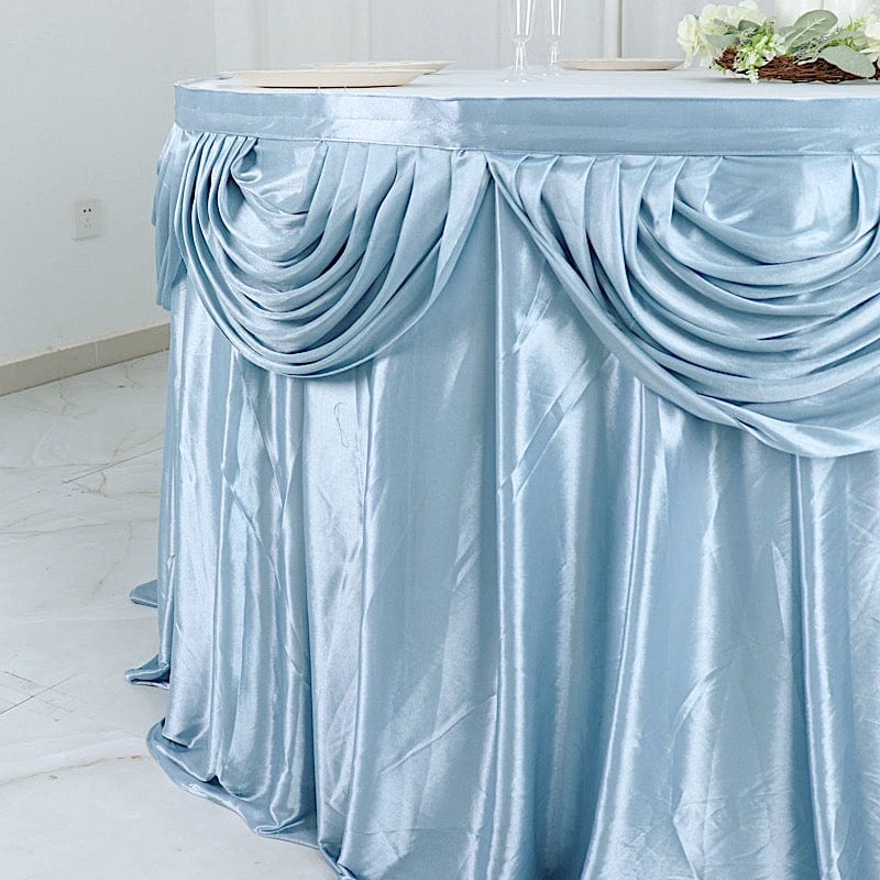 Satin Classic Drape Table Skirt