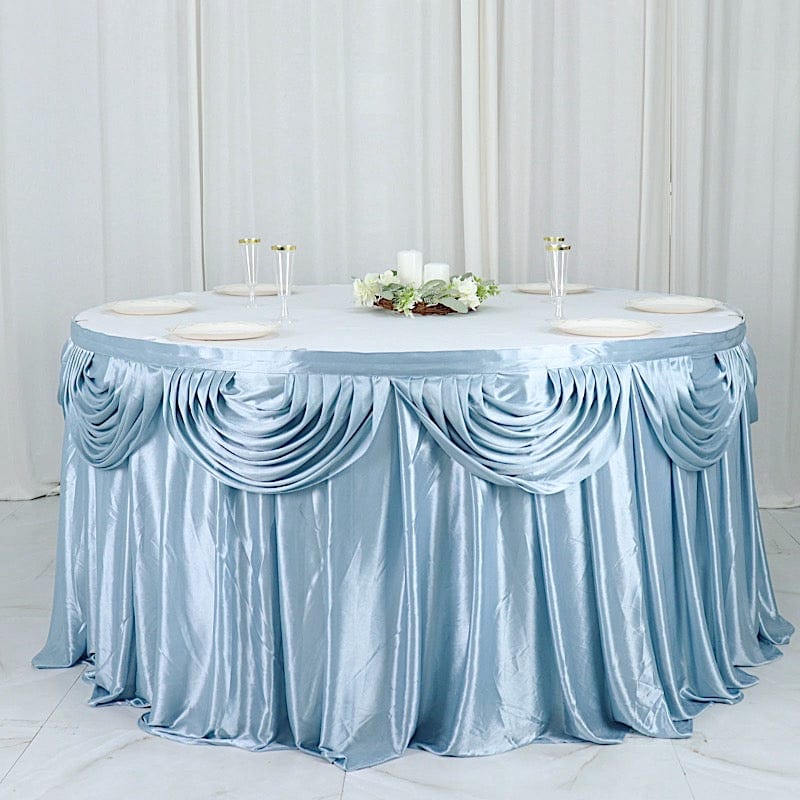 Satin Classic Drape Table Skirt