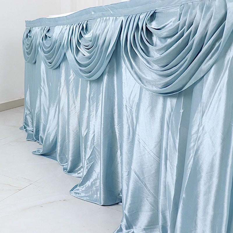 Satin Classic Drape Table Skirt