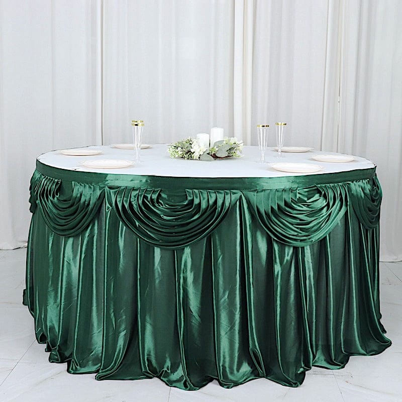 Satin Classic Drape Table Skirt