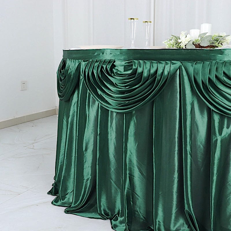 Satin Classic Drape Table Skirt