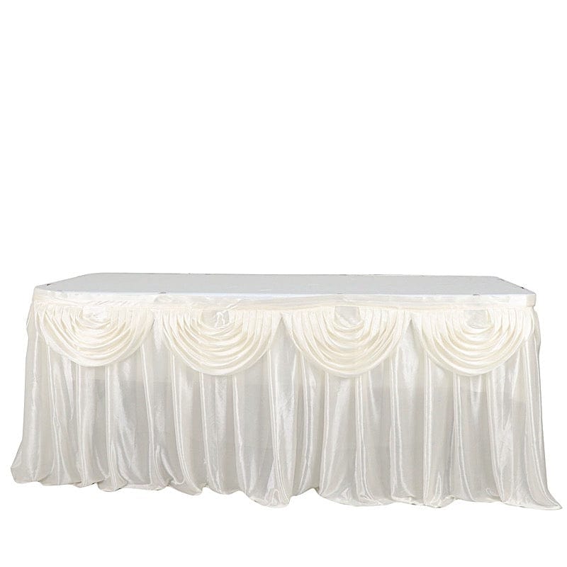 Satin Classic Drape Table Skirt