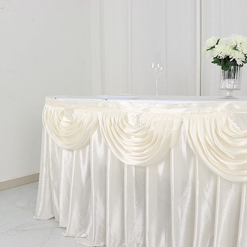 Satin Classic Drape Table Skirt