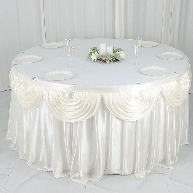Satin Classic Drape Table Skirt