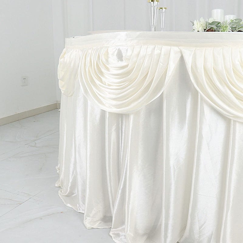 Satin Classic Drape Table Skirt