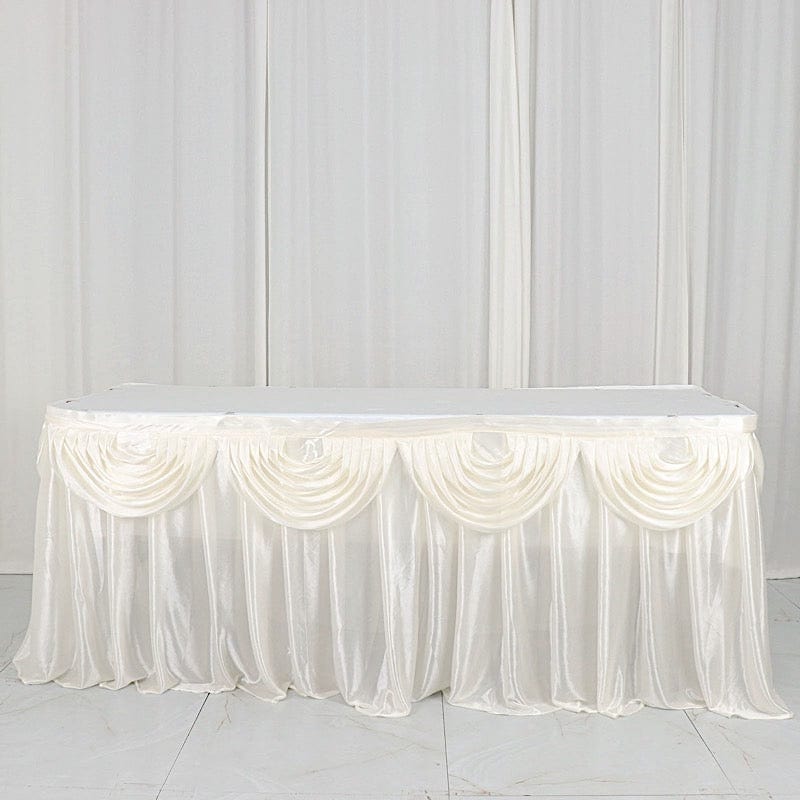 Satin Classic Drape Table Skirt