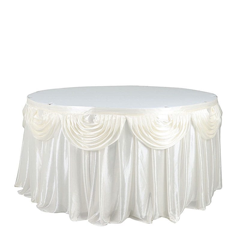 Satin Classic Drape Table Skirt