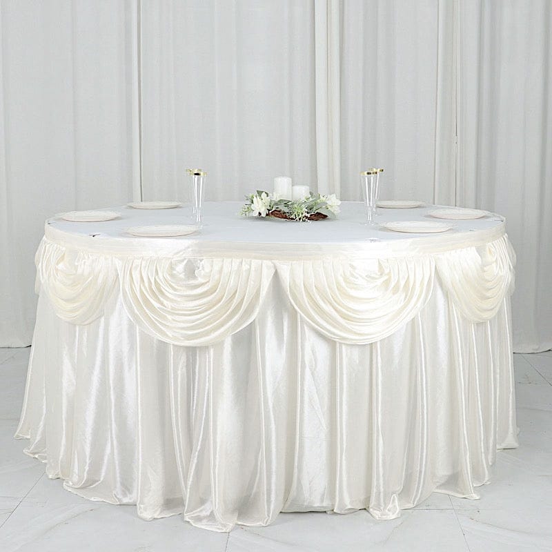 Satin Classic Drape Table Skirt