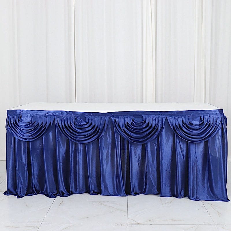 Satin Classic Drape Table Skirt