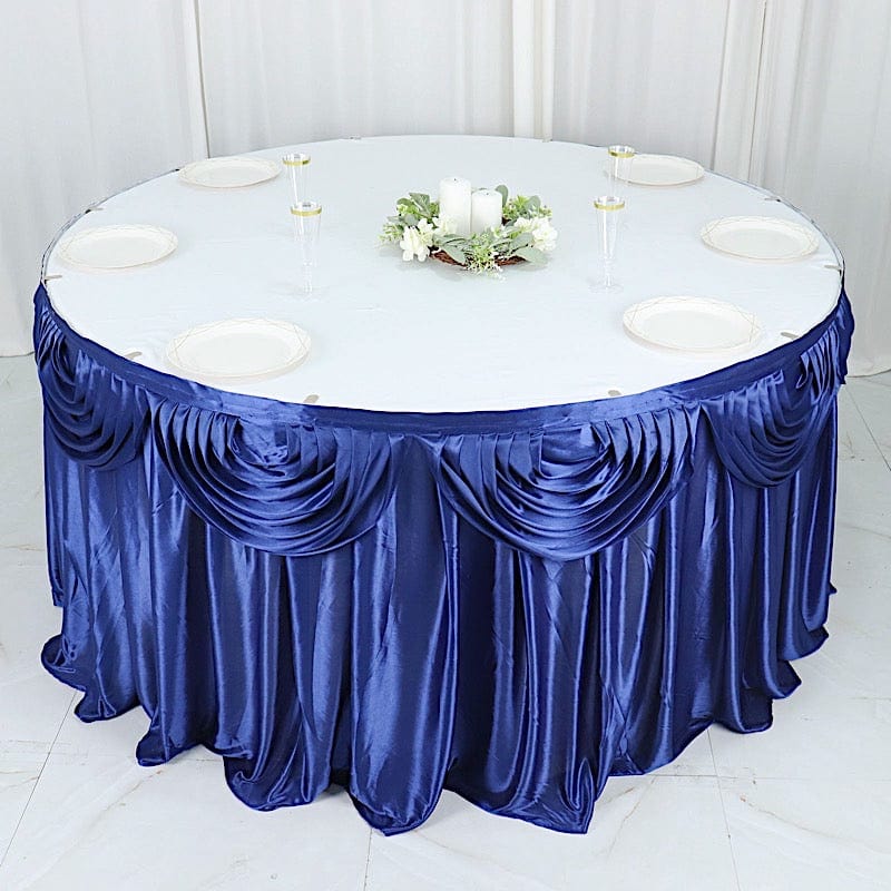 Satin Classic Drape Table Skirt