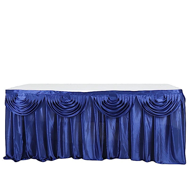 Satin Classic Drape Table Skirt