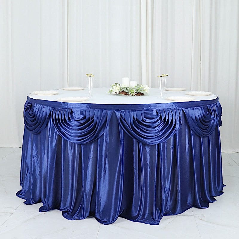 Satin Classic Drape Table Skirt