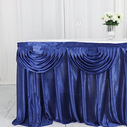 Satin Classic Drape Table Skirt