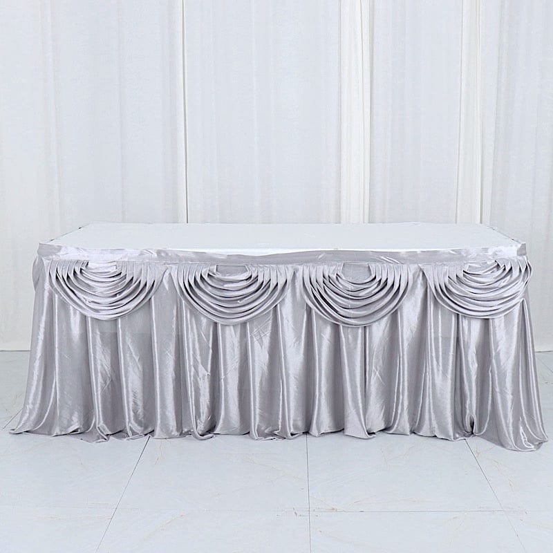Satin Classic Drape Table Skirt