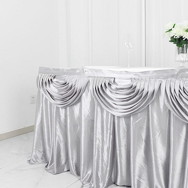 Satin Classic Drape Table Skirt