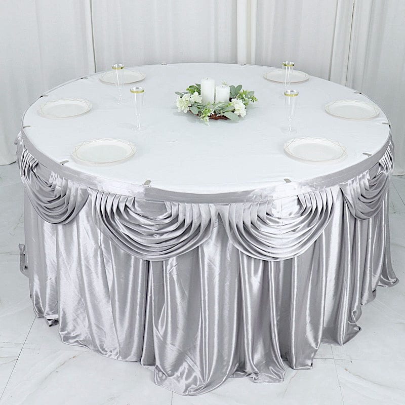Satin Classic Drape Table Skirt