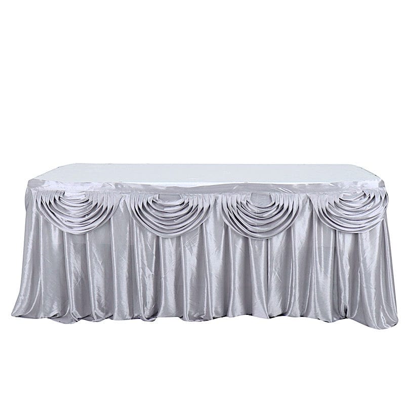 Satin Classic Drape Table Skirt