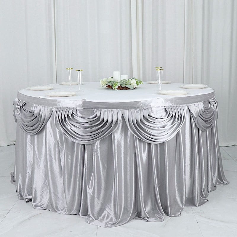 Satin Classic Drape Table Skirt
